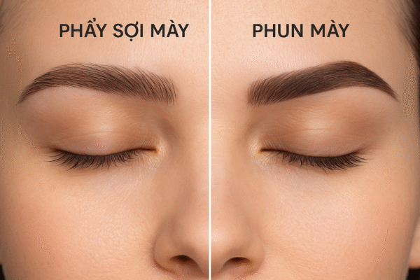 So Sánh Phun Mày Và Phảy Sợi Mày