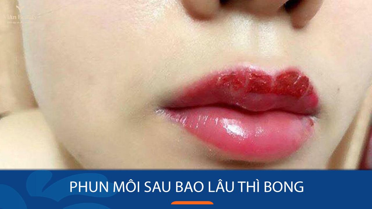 Phun Môi Bong Bao Lâu